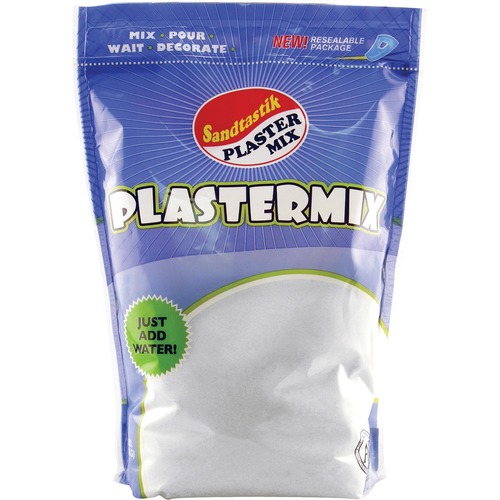 Sandtastik Plaster of Paris, Arctic White, 5 lb (2.3 kg) - Decoration, ClassRoom Project, Party, Home, Birthday, Art, Craft - Recommended For 4 Year - 1 Each - Arctic White