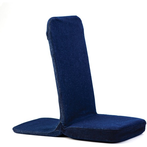 Ray-lax Chair - Denim Blue Cotton Seat - Steel Frame - 1 Each
