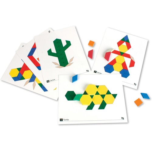 SI Manufacturing Pattern Block Activity Cards - 20 / Set - Creative Learning - SIM10906