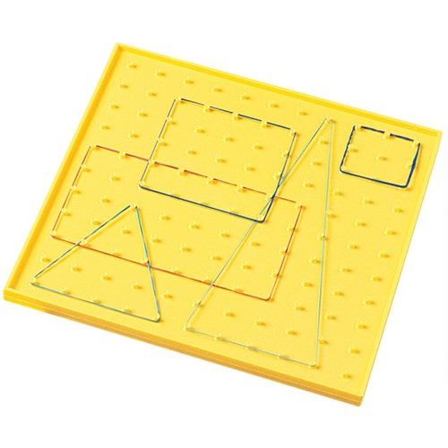 SI Manufacturing Single-Sided Geoboard - Theme/Subject: Learning - Skill Learning: Geometry - 1 Each - Geometry - SIM11687