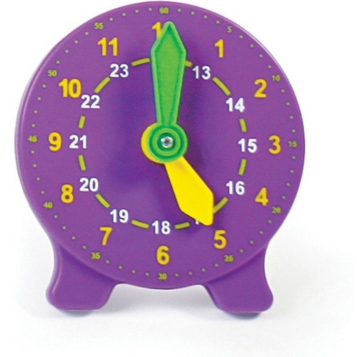 SI Manufacturing 24 Hour Advanced Student Clock -Each - Skill Learning: Clock Reading, Unit Differentiation - 1 Each - Time - SIM91212