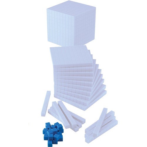 SI Manufacturing Base Ten Non-Linking Unit Cubes - Theme/Subject: Learning - Skill Learning: Place Value, Decimal, Operation, Number, Algebra - 100 / Pack - Creative Learning - SIM48052B