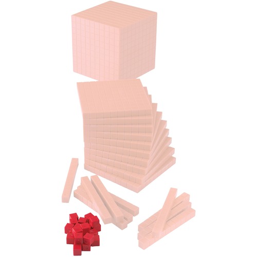 SI Manufacturing Base Ten Non-Linking Unit Cubes - Theme/Subject: Learning - Skill Learning: Place Value, Decimal, Operation, Number, Algebra - 100 / Pack - Creative Learning - SIM48052R