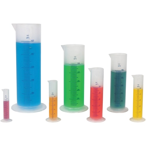 SI Manufacturing Graduated Cylinders - Theme/Subject: Learning - Skill Learning: Chemical, Acids and Bases - 7 / Set - Investigation & Observation - SIM78200