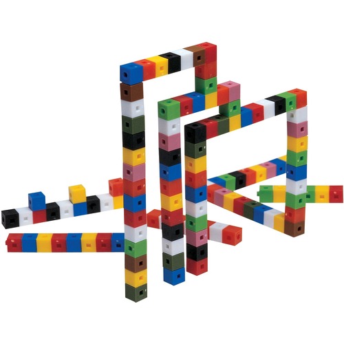 SI Manufacturing Interlocking 1cm/1g Cubes - Theme/Subject: Learning - Skill Learning: Mathematics, Scientific Terminologies, Volume, Measurement, Color, Mass - 500 / Set - Creative Learning - SIM48179