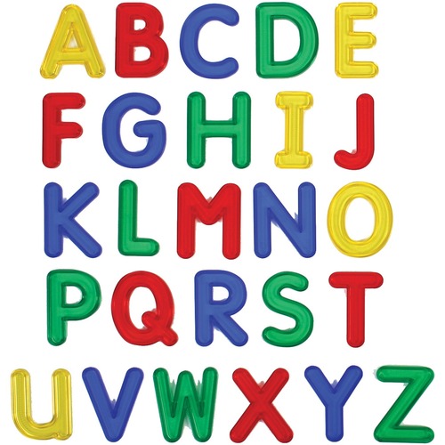 SI Manufacturing Jumbo See-Thru Alphabet Set - Theme/Subject: Learning - Skill Learning: Alphabet, Uppercase Letters, Letter - 1 Set