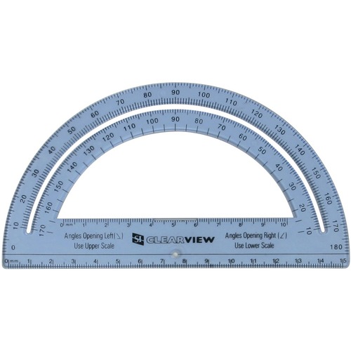 SI Manufacturing 6" Clearview Protractor - 1 Each
