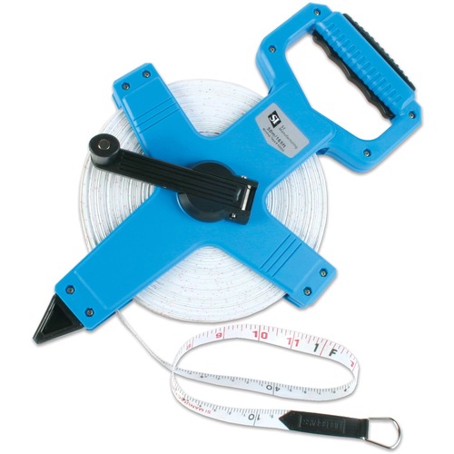 SI Manufacturing Windup Meter Tape -50 Meter - 164 ft Length - Imperial, Metric Measuring System - Fiberglass, ABS Plastic - 1 Each - Tape Measures - SIM45500