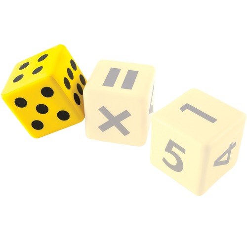 SI Manufacturing 3" Molded Foam Dice - Theme/Subject: Learning - Skill Learning: Number, Operation - 2 / Set - Creative Learning - SIM13663