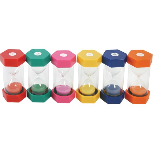 SI Manufacturing Sand Timer Set - Theme/Subject: Learning - Skill Learning: Time, Game, Science Experiment - 6 / Set