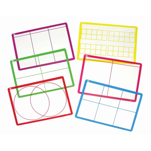 SI Manufacturing Transparent Sorting Mats -Set of 6 - Theme/Subject: Learning - Skill Learning: Mathematics - 6 / Set - Creative Learning - SIM65250
