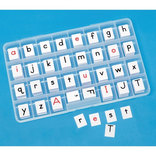 Primary Concepts Alphabet Letter Tiles Set - Theme/Subject: Learning - Skill Learning: Letter, Word Building, Lowercase Letters, Uppercase Letters, Vowels, Consonant - 1 Set