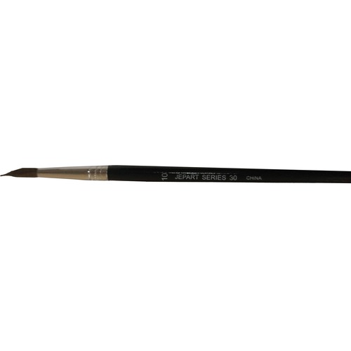 Funstuff 30 Paint Brush - 1 Brush(es) - 0.21" (5.33 mm) Bristle - No. 10 Black Handle - Aluminum Ferrule