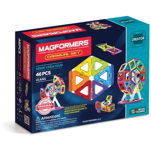 Magformers Magformers Carnival 46pc Set - Skill Learning: Building, Shape, Geometry - 46 Pieces