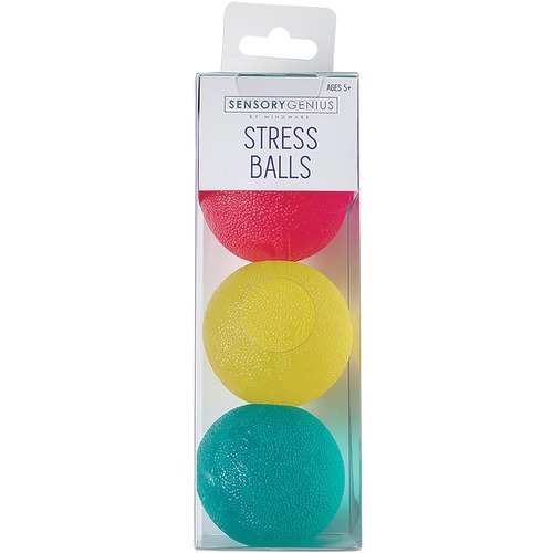 Sensory Genius Stress Balls - Green, Yellow, Pink