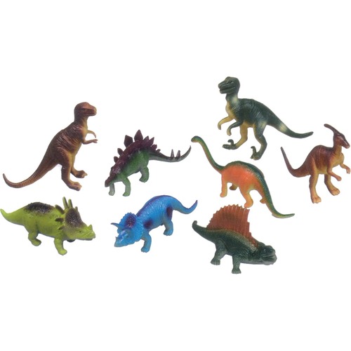 Get Ready Dinosaur Playset - 7" (177.80 mm) - Plastic - Animals - MTB874