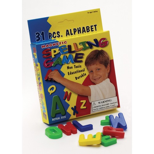 Playwell Magnetic Uppercase Letters - Theme/Subject: Learning - Skill Learning: Letter Recognition, Word Building, Uppercase Letters - 31 / Set