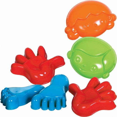 Playwell Sandmould(6Pcs) - Sand, Toy, Water - Recommended For 3 Year - 6 Piece(s) x 6.26" (159 mm)Width x 4.80" (122 mm)Depth x 4.06" (103 mm)Thickness - 6 / Set - Assorted - Plastic