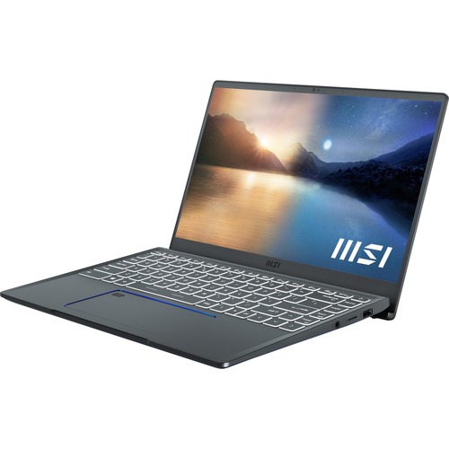 MSI Prestige 14 14" Ultrabook - Full HD - 1920 x 1080 - Intel Core i7 11th Gen i7-1185G7 1.20 GHz - 16 GB Total RAM - 1 TB SSD - Carbon Gray - Windows 10 Pro - NVIDIA GeForce GTX 1650 Max-Q - In-plane Switching (IPS) Technology, True Color Technology - Fr