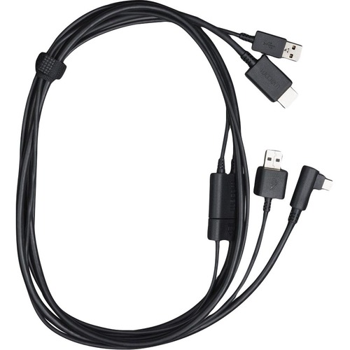 Wacom X-Shape Cable for DTC133 - HDMI/Power/USB A/V/Power/Data Transfer Cable for Creative Pen Display - First End: 1 x 19-pin HDMI Digital Audio/Video - Male, 1 x 4-pin USB Type A - Male - Second End: 1 x Power - Black - 1