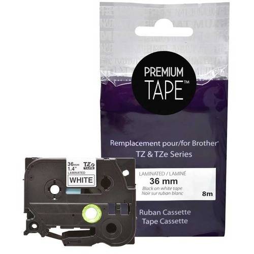 Ruban d'&eacute;tiquettes compatible (Alternative à Brother TZ-261 / Tze-261) - Premium Tape