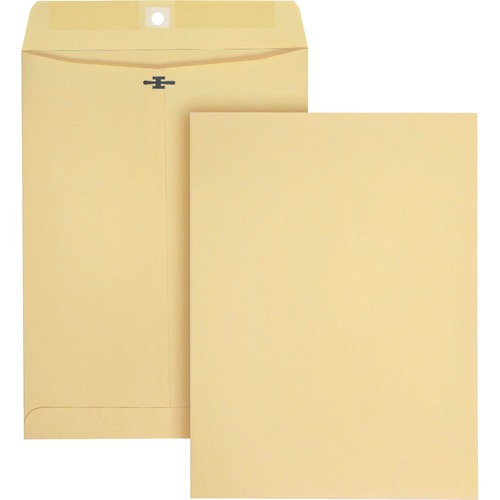 Quality Park 9 x 12 Heavy-duty Clasp Envelopes - Clasp - #90 - 9" Width x 12" Length - Clasp/Gummed Flap - 100 / Box