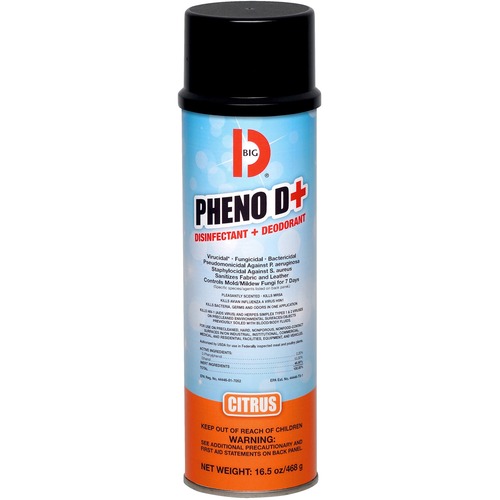 Big D Pheno D+ Disinfectant & Deodorizer - Ready-To-Use - 6 fl oz (0.2 quart) - Citrus Scent - 1 Each - Antimicrobial, Disinfectant