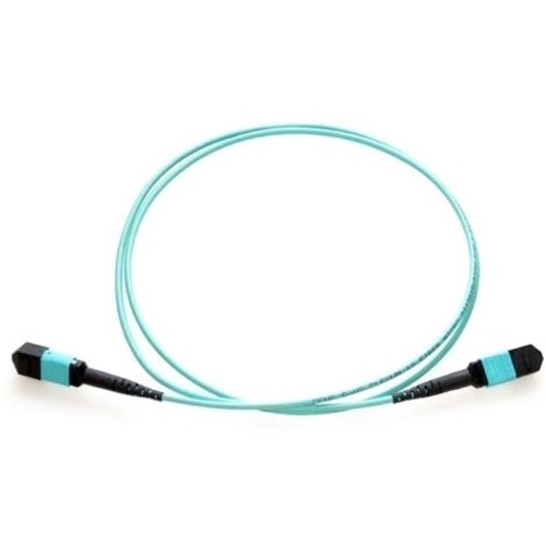 Axiom MPO Female to MPO Female Multimode OM3 50/125 Fiber Optic Cable - 0.5m - 1.6 ft Fiber Optic Network Cable for Network Device, Backplane - First End: 2 x MPO Network - Female - Second End: 2 x MPO Network - Female - OFNP, Plenum - 50/125 µm - 1