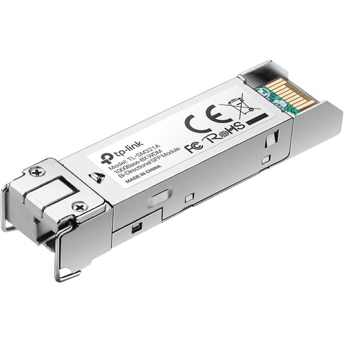 TP-Link TL-SM321A-2 - 1000Base-BX WDM Bi-Directional Gigabit Single-Mode SFP Module - Plug and Play - LC Simplex Interface - Hot Swappable - Up to 2km Distance - Support SFP-MSA & DDM