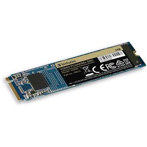 Picture of Verbatim Vi3000 1 TB Solid State Drive - M.2 2280 Internal - PCI Express NVMe (PCI Express NVMe 3.0 x4)