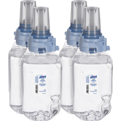 PURELL® Hand Sanitizer Foam Refill - Clean Scent - 23.7 fl oz (700 mL) - Pump Bottle Dispenser - Kill Germs - Hand - Moisturizing - Clear - 4 / Carton