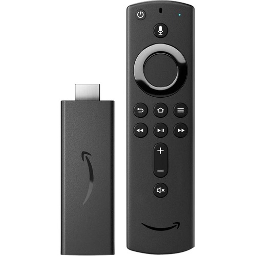 Amazon Fire TV Stick Network Audio/Video Player - Wireless LAN - Black - Dolby Digital, Surround Sound, Dolby Digital Plus, Dolby Audio, Dolby Atmos - Internet Streaming - HDTV - 1080p - H.264, H.265 - AAC-LC, AC3, FLAC, MP3, WAV, Ogg Vorbis, EAC3, HE-AAC
