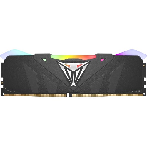 Patriot Memory Viper RGB Series 8GB (1 x 8GB) 3600MHz Single w/Black Heatshield - For Motherboard, Desktop PC - 8 GB (1 x 8GB) - DDR4-3600/PC4-28800 DDR4 SDRAM - 3600 MHz - CL18 - 1.35 V - Retail - Non-ECC - Unbuffered - 288-pin - DIMM - Lifetime Warranty