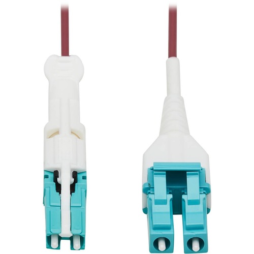 Tripp Lite Duplex Multimode Fiber Optic Cable 400G OM4 LSZH CS-PC LC-PC 5M - 5 ft Fiber Optic Network Cable for Network Device, Patch Panel, Network Switch, Transceiver - First End: 2 x CS Male Network - Second End: 2 x LC/PC Female - 400 Gbit/s - Patch C