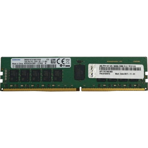 Lenovo 64GB TruDDR4 Memory Module - For Server - 64 GB - DDR4-3200/PC4-25600 TruDDR4 - 3200 MHz Dual-rank Memory - 1.20 V - ECC - Registered - 288-pin - DIMM
