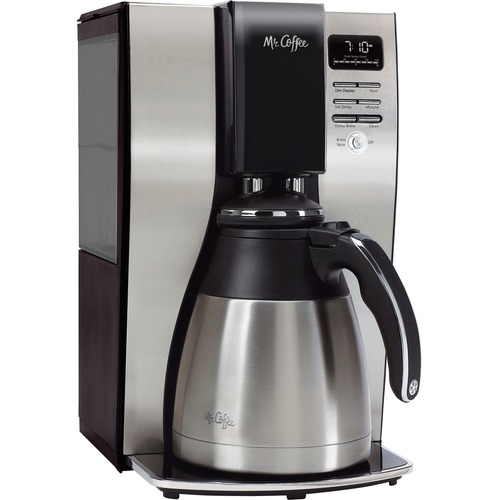 Classic Coffee Concepts 10-cup Thermal Coffeemaker - Programmable - 10 Cup(s) - Multi-serve - Black, Silver - Stainless Steel Body