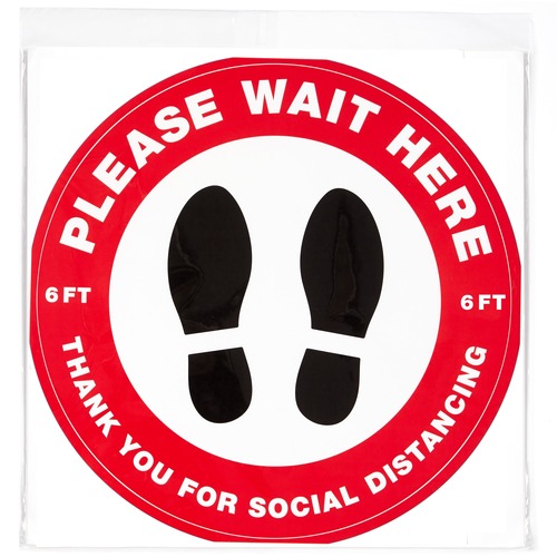 Picture of Avery&reg; Social Distance PLEASE WAIT HERE Floor Decal