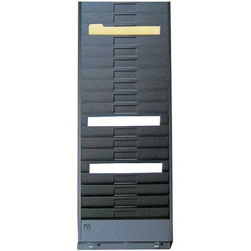 FC Metal Wall Rack - 18 Compartment(s) - Compartment Size 8" (203.20 mm) x 5" (127 mm) x 0.25" (6.35 mm) - 28" Height x 10.5" Width x 1.3" Depth - Black - 1 Each - Wall Racks - FCCFC5180