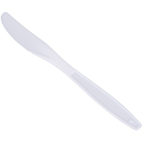 touch Disposable Utensils - 24/Pack - Disposable - Plastic - White - Cutlery - FOD9003024