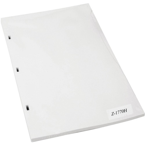 eSc Additional White Sheets - Legal - 8 1/2" (21.6 cm) x 14" (35.6 cm) Sheet Size - 3 x Holes - White Sheet(s) - 100 / Pack