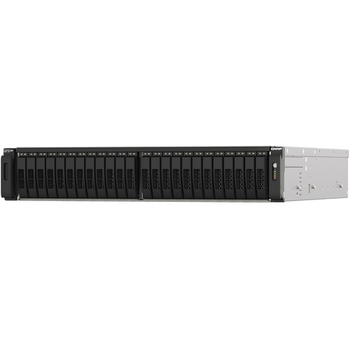 QNAP TS-H2490FU-7232P-64G SAN/NAS Storage System - AMD EPYC 7232P Octa-core (8 Core) 3.10 GHz - 24 x SSD Supported - 0 x SSD Installed - 64 GB RAM DDR4 SDRAM - NVMe Controller - RAID Supported 0, 1, 5, 6, 10, 50, 60, Hot Spare, JBOD - 24 x Total Bays - 24