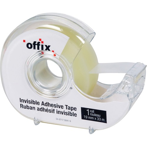 Offix Invisible Tape - 36 yd (32.9 m) Length x 0.75" (19 mm) Width - 1 Each = NVX347872