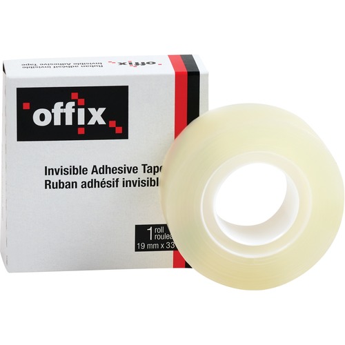 Offix Invisible Tape - 36 yd (32.9 m) Length x 0.75" (19 mm) Width - 1 Each