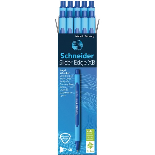 Slider Edge Ballpoint Pen - Broad Pen Point - Blue - Rubberized Barrel - 10 / Box -  - PSYRS152203