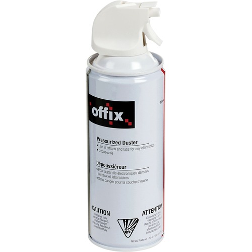 Offix Air Duster - For Keyboard, Electronic Equipment - 295.74 mL - Ozone-safe - 6 / Pack