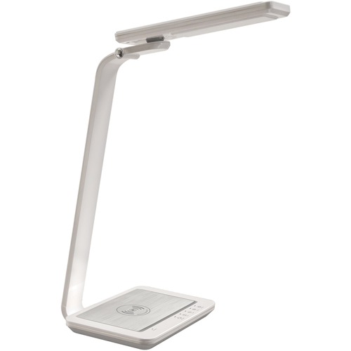 Royal Sovereign RDL-140Qi LED Desk Lamp with Wireless Charger - LED - White - Desk Mountable - for Desk = RSIRDL140QIW