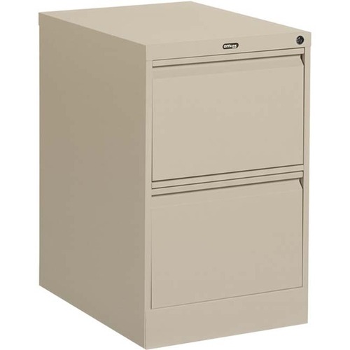 Offices To Go 2 Drawer Legal Width Vertical File - 8.2" x 25" x 29" - 2 x Drawer(s) for File - Legal - Vertical - Ball-bearing Suspension, Lockable, Pull-out Drawer - Black = GLBMVL25251B