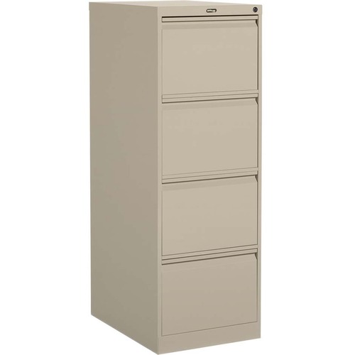 Offices To Go 4 Drawer Legal Width Vertical File - 18.2" x 25" x 52" - 4 x Drawer(s) for File - Legal - Vertical - Ball-bearing Suspension, Lockable, Pull-out Drawer - Black = GLBMVL25451B