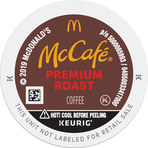 McCafe K-Cup Premium Roast Coffee - Compatible with Keurig Brewer - Medium - 24 / Box