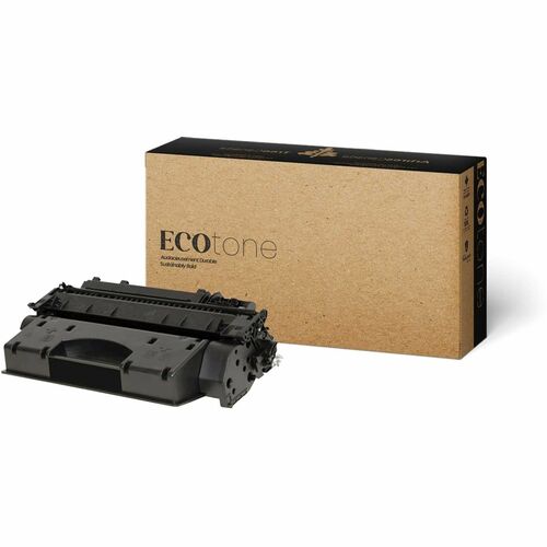 EcoTone Toner Cartridge - Remanufactured for Hewlett Packard CE505X - Black - 6500 Pages - 1 Pack